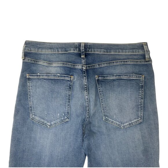 Agolde Sophie High Rise Skinny Crop Distressed Jeans Size 32 In Outsider Wash - Picture 8 of 14